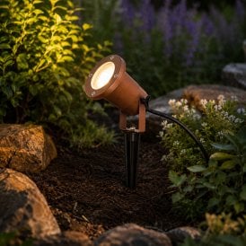 Edit Faro Garden Spotlight - Rust Brown