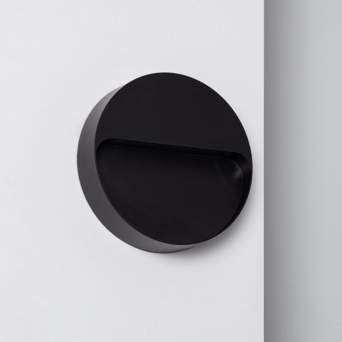 Edit Lighting Edit Febo Outdoor 6W Warm White LED Wall Light In Black Finish