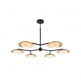 Edit Franklin 6 Light Chandelier Fitting in Dark Bronze Finish