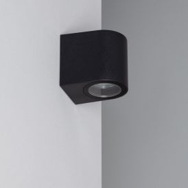 Edit Gala Single Light Outdoor Wall Fitting in Black Finish