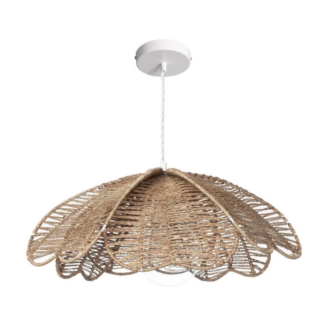 Edit Lighting Edit Giay Single Light Ceiling Pendant In Natural Finish