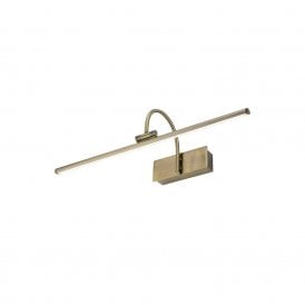 Edit Giotto LED Medium Picture Light in Antique Brass Finish