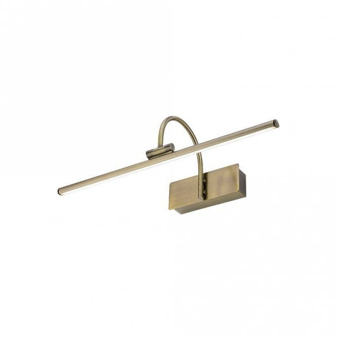 Edit Lighting Edit Giotto LED Small Picture Light in Antique Brass Finish
