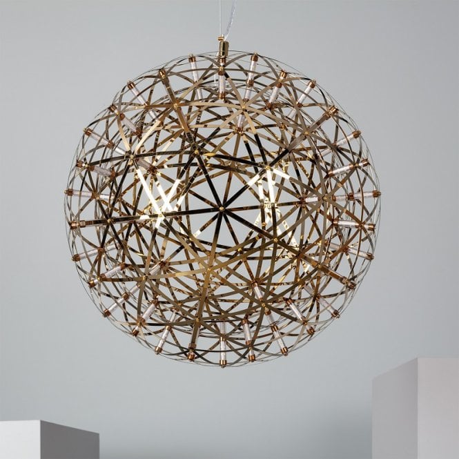 Edit Lighting Edit Gloria 50cm Integrated LED Ceiling Pendant in Gold Finish