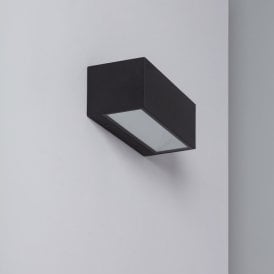 Edit Gropius Colour Selectable Integrated LED Outdoor Up & Down Wall Light in Black Finish