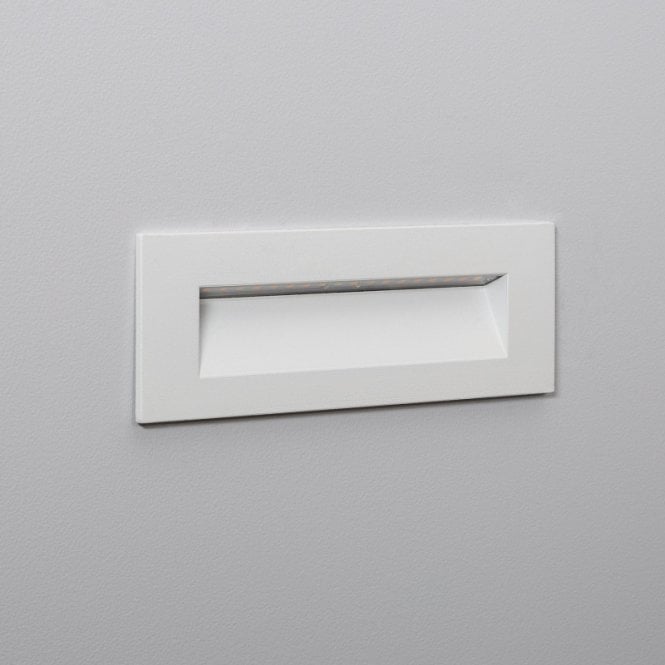 Edit Lighting Edit Groult Outdoor Recessed 6W Warm White LED Outdoor Wall Light In White Finish