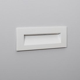 Edit Groult Outdoor Recessed 6W Warm White LED Outdoor Wall Light In White Finish