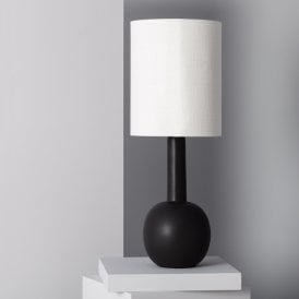 Edit Guldan Single Light Table Lamp In Black And White Finish