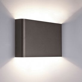 Edit Haga Up & Down Wall Light In Graphite Finish