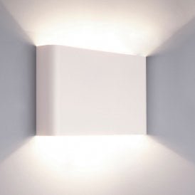 Edit Haga Up & Down Wall Light In White Finish