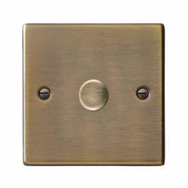 Edit Hartland 1 Gang LED Rotary Dimmer Switch - Antique Brass