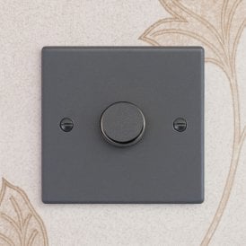 Edit Hartland 1 Gang LED Two Way Rotary Dimmer Switch - Anthracite