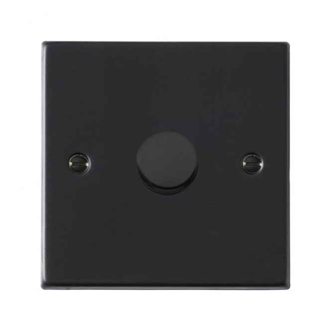 Edit Lighting Edit Hartland 1 Gang LED Two Way Rotary Dimmer Switch - Matt Black