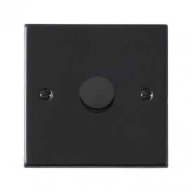 Edit Hartland 1 Gang LED Two Way Rotary Dimmer Switch - Matt Black