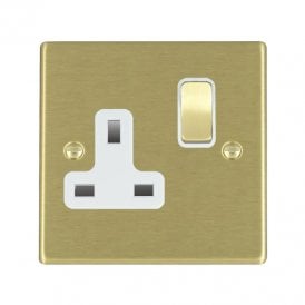 Edit Hartland 1 Gang Single UK Socket - Satin Brass