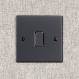Edit Hartland 1 Gang Two Way Rocker Switch - Anthracite