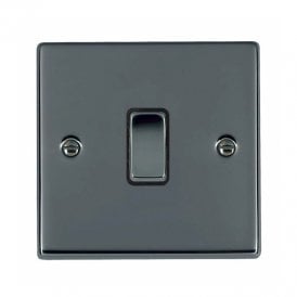 Edit Hartland 1 Gang Two Way Rocker Switch - Black Nickel & Black
