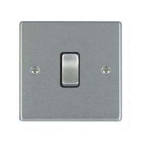 Edit Hartland 1 Gang Two Way Rocker Switch - Satin Stainless Steel