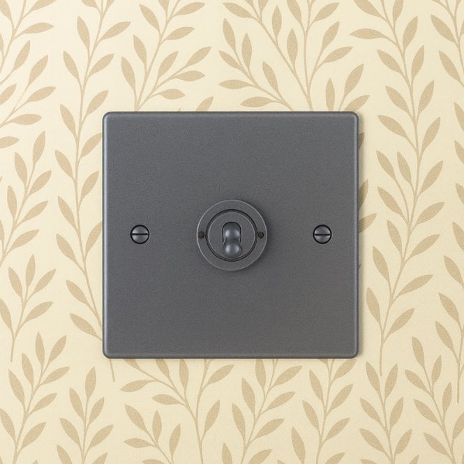 Edit Lighting Edit Hartland 1 Gang Two Way Toggle Switch - Anthracite