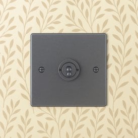 Edit Hartland 1 Gang Two Way Toggle Switch - Anthracite