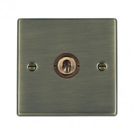 Edit Hartland 1 Gang Two Way Toggle Switch - Antique Brass