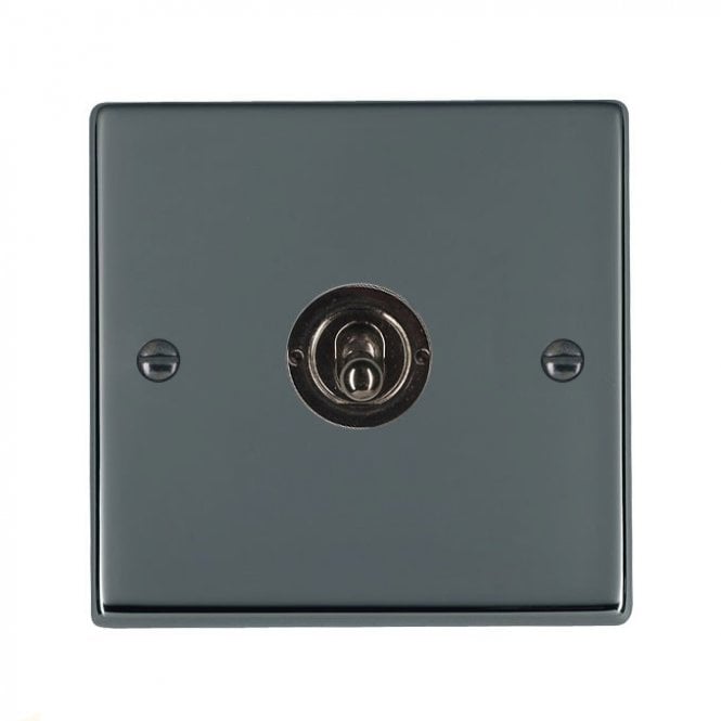 Edit Lighting Edit Hartland 1 Gang Two Way Toggle Switch - Black Nickel