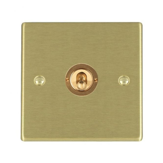 Edit Lighting Edit Hartland 1 Gang Two Way Toggle Switch - Satin Brass