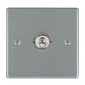 Edit Hartland 1 Gang Two Way Toggle Switch - Satin Stainless Steel