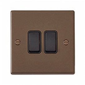 Edit Hartland 2 Gang Two Way Rocker Switch - Richmond Bronze