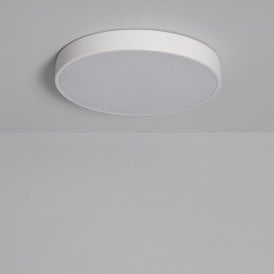 Edit Hidria 30W LED Flush Ceiling Light In White Finish