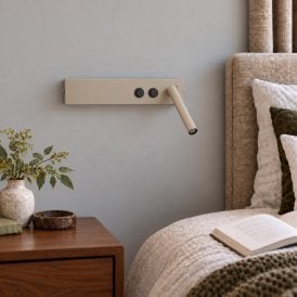 Edit Hotel Adjustable Reading Light - Beige