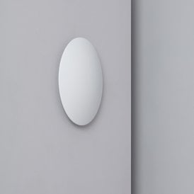 Edit Iris 18W LED Flush Wall Light In White Finish