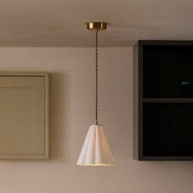Edit Iris Ceramic Ceiling Pendant Light - Off White