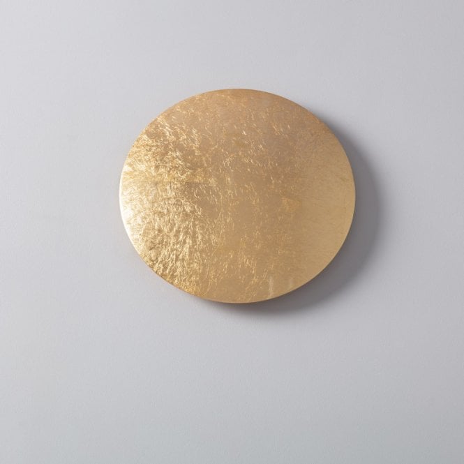 Edit Lighting Edit Iris LED Flush Wall Fitting in Gold Finish