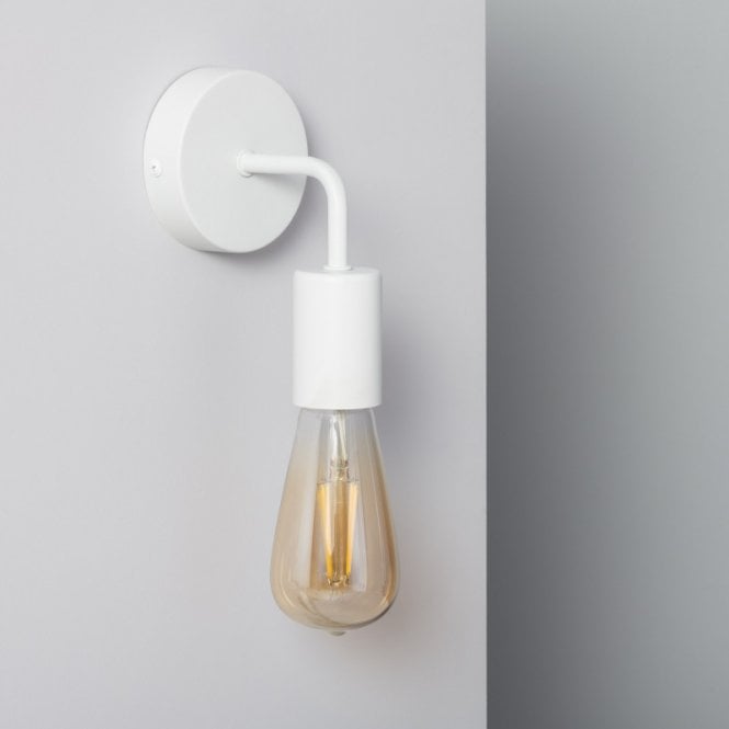 Edit Lighting Edit Jayso Single Light Wall Fitting in White Finish