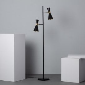Edit Jigger 2 Light Floor Lamp in Black Finish