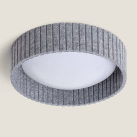 Edit Kaptyn LED Felt Flush Ceiling Light  - Grey