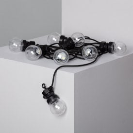 Edit Kepler 7m LED Solar Festoons With 8 Lights On A Black Cable