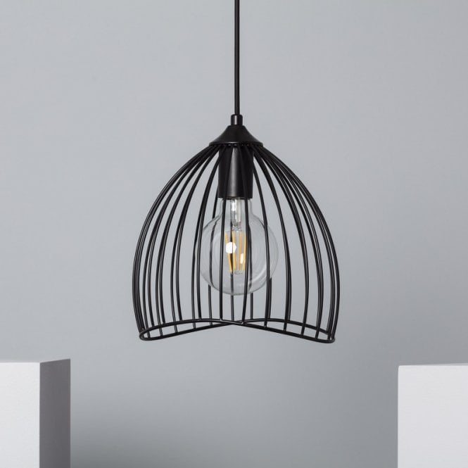Edit Lighting Edit Kibanda Bellús Single Light Ceiling Pendant Light In Black Finish