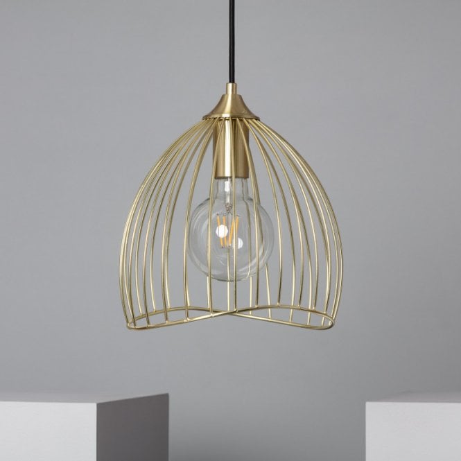Edit Lighting Edit Kibanda Bellús Single Light Ceiling Pendant Light In Gold Finish