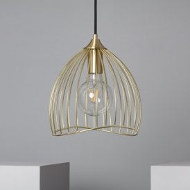 Edit Kibanda Bellús Single Light Ceiling Pendant Light In Gold Finish