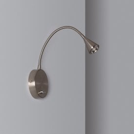 Edit Koine Warm White LED Reading Light in Brushed Chrome