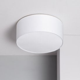 Edit Korsade 3 Light Flush Ceiling Fitting In White Finish