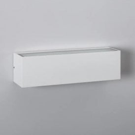 Edit Lena Outdoor 10W Daylight LED Up & Down Wall Light In White Finish