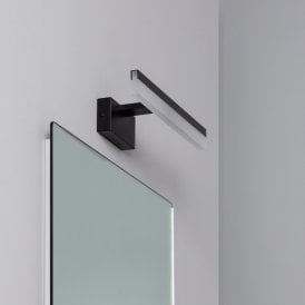 Edit Lenny LED Bathroom Wall Light In Black Finish