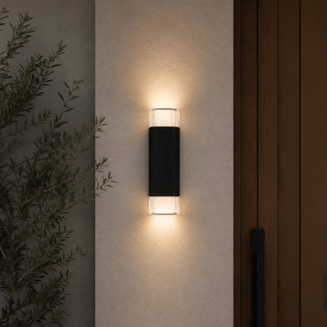 Edit Lighting Edit Lincoln Outdoor Up & Down Wall Light - Black