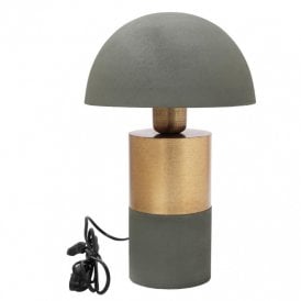 Edit Lis Single Light Table Lamp In Olive Green Finish