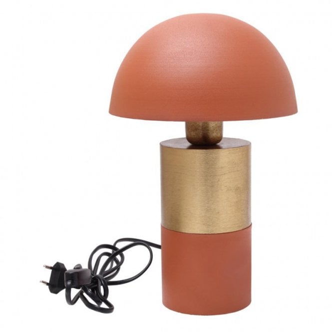 Edit Lighting Edit Lis Single Light Table Lamp In Terracotta Finish
