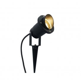 Edit Lisbon Single Light Garden Spotlight In Black Finish