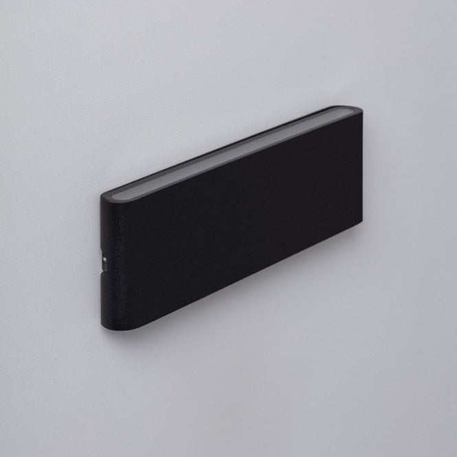 Edit Lighting Edit Longluming 20W Cool White Integrated LED Outdoor Up & Down Wall Light in Black Finish